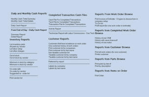 Repair order reports list